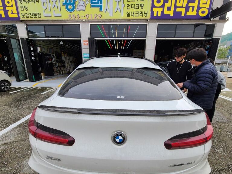 (BMW-수입차)한진광택 화성 향남 세차 후 유리막코팅 시공 